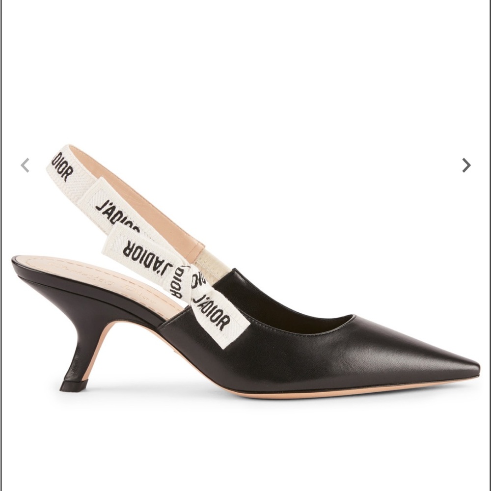 NWT - DIORJ'Adior Leather Slingback Pumps Size 36.5